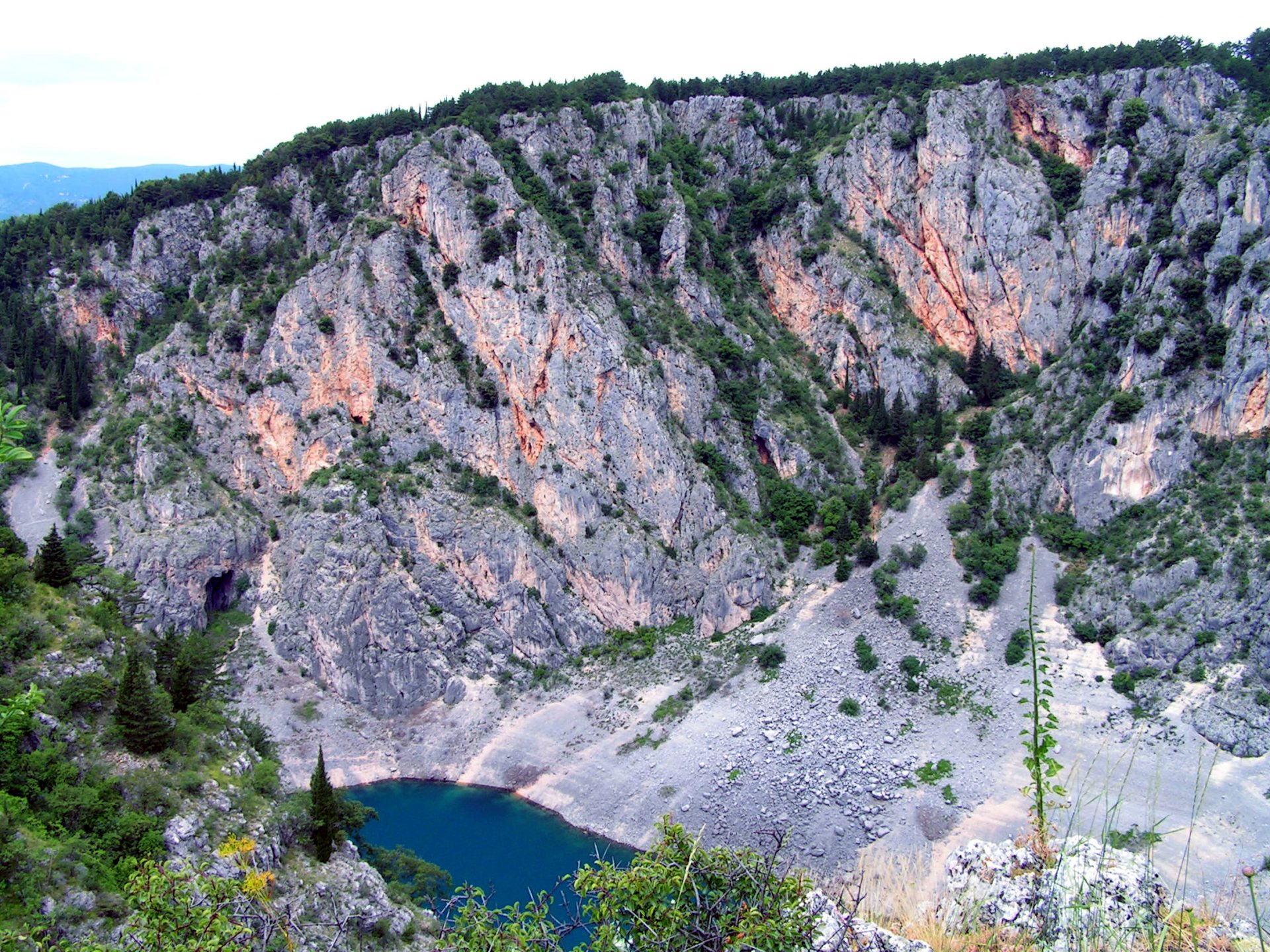Modré jazero, Imotski, Chorvátsko