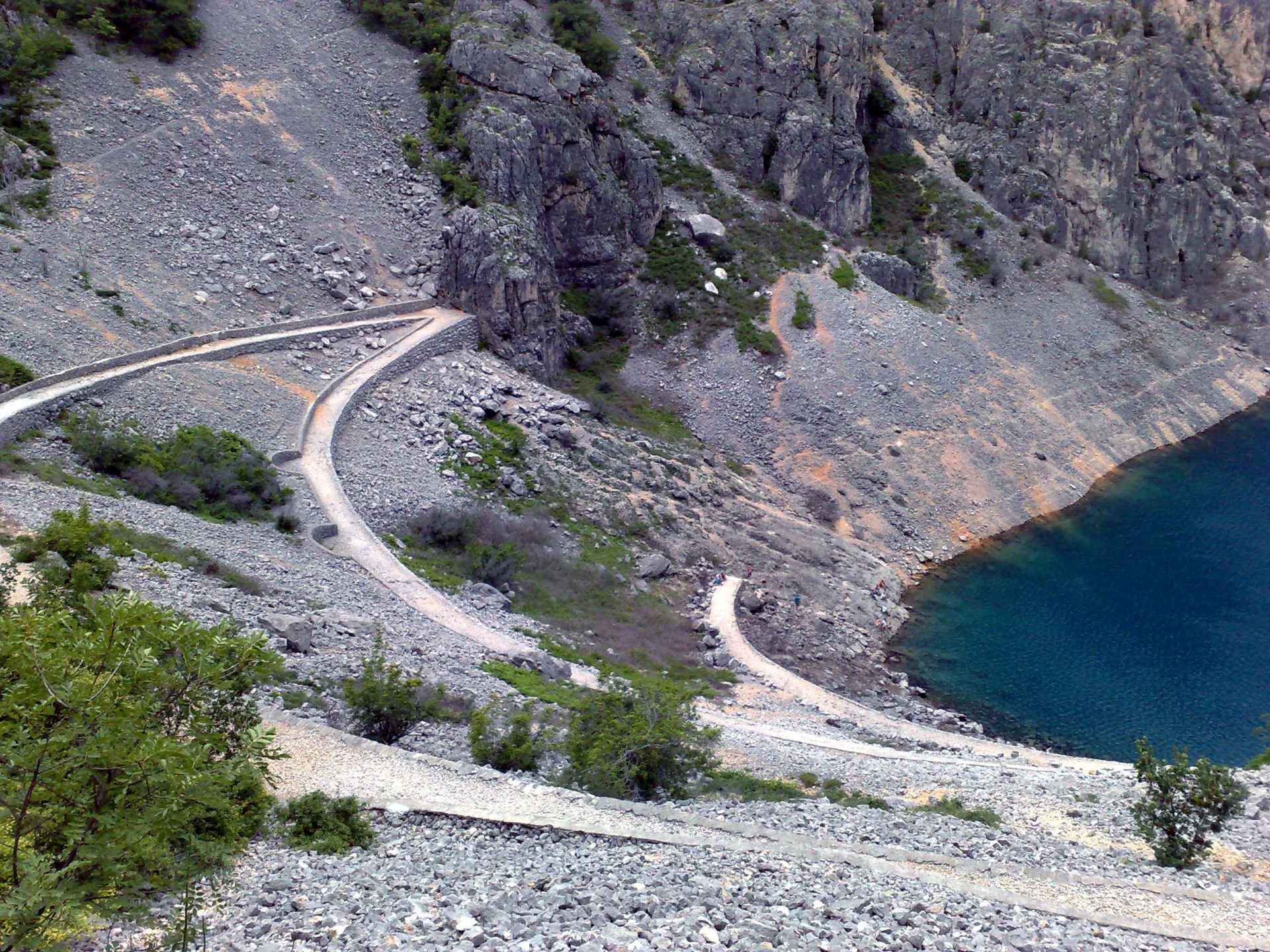 Chodník k Modrému jazeru, Imotski, Chorvátsko